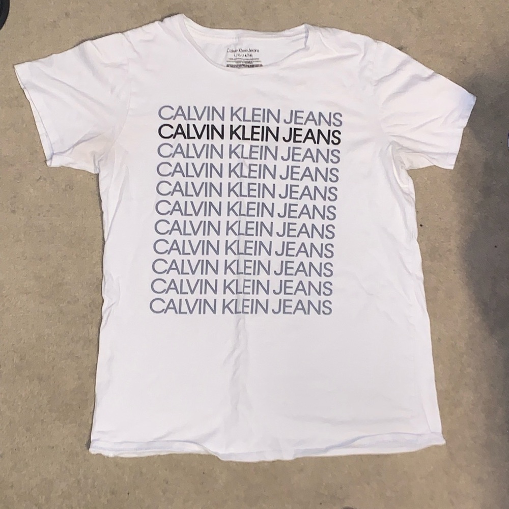 White Calvin Klein Jean T-Shirt